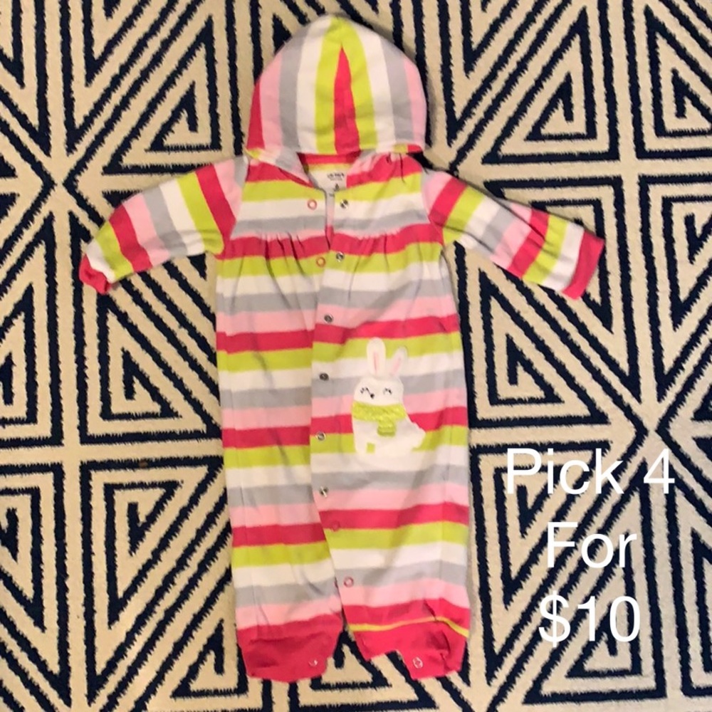 Hooded fleece sleeper 6 months